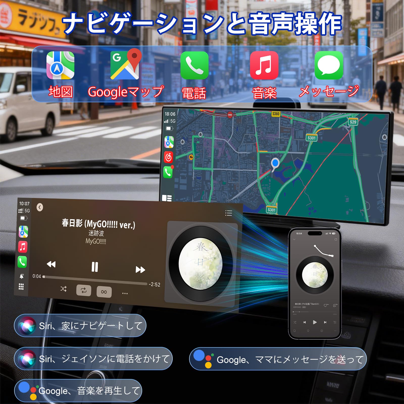 Amazon.co.jp: Accfly 11インチポータブルディスプレイオーディオ